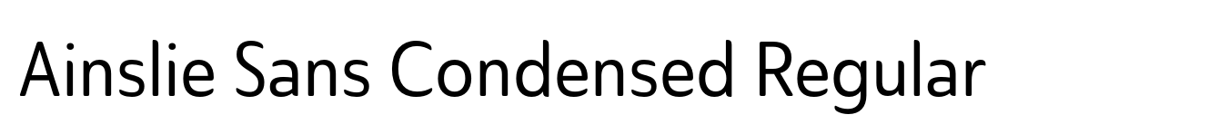 Ainslie Sans Condensed Regular image